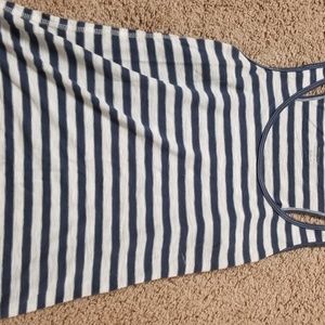 Blue striped tank top